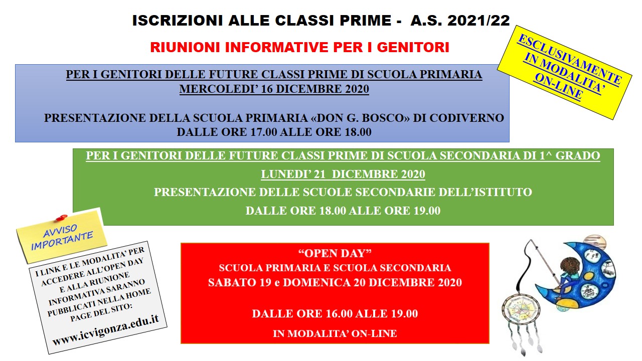 LOCANDINA ISCRIZIONI ALLE CLASSI PRIME